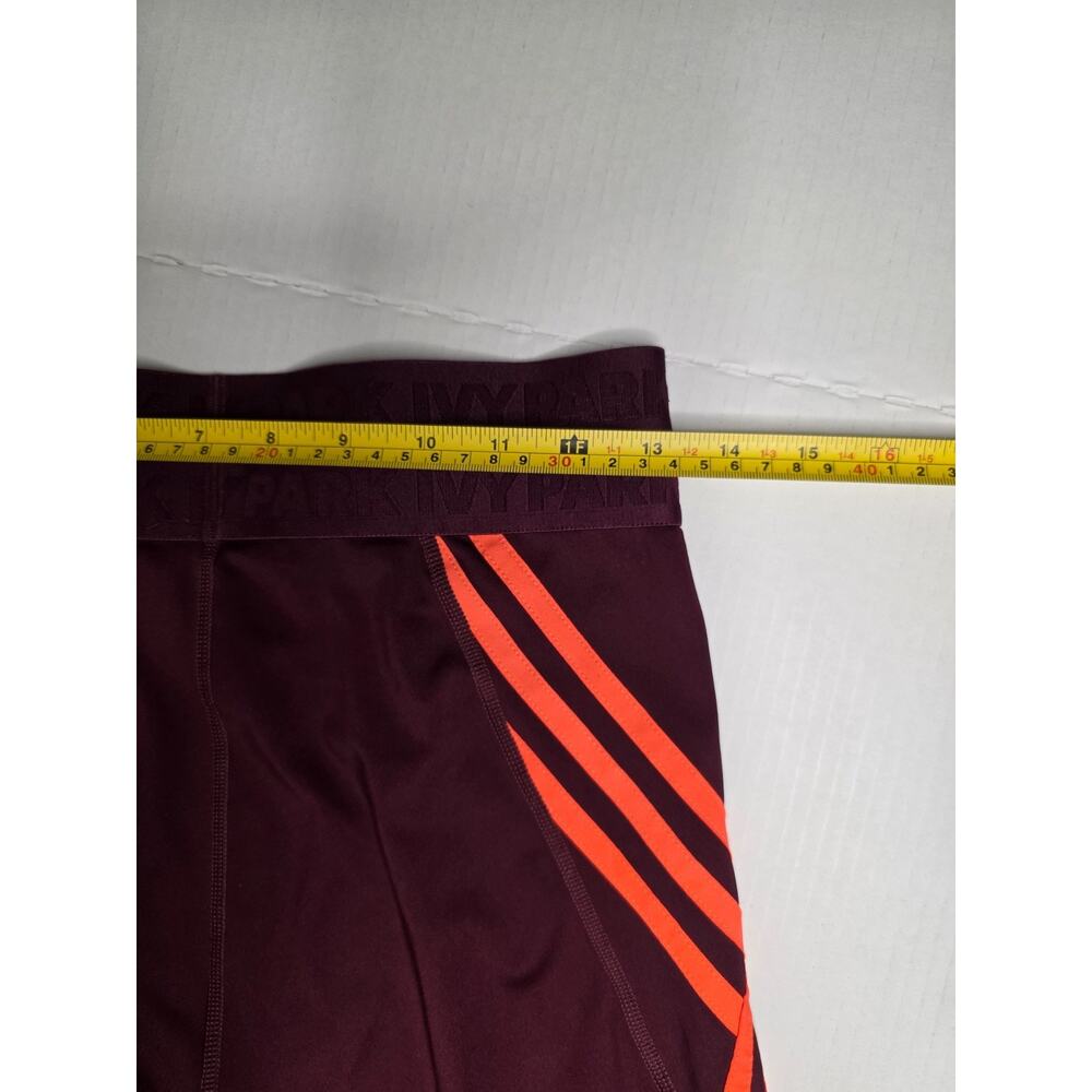 Adidas X IVY PARK Beyoncé Maroon & Solar Orange Striped w/Mesh Panels sz M - Picture 4 of 10